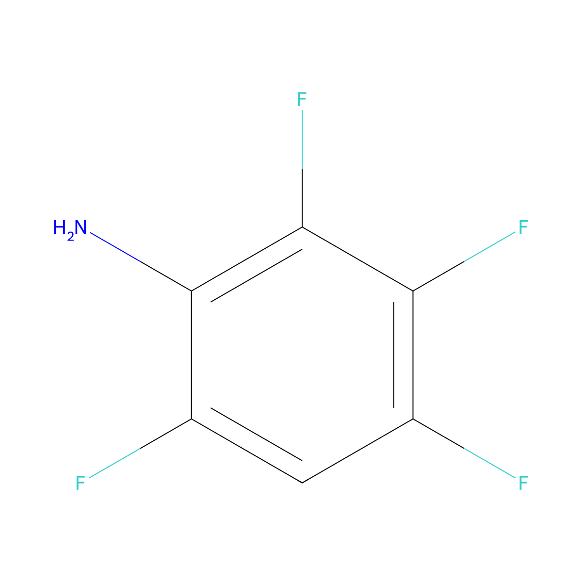 2,3,4,6-Tetrafluoroaniline molecular structure, CAS 363-73-5