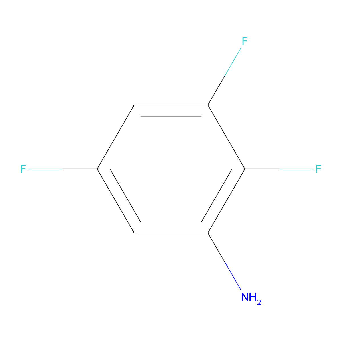 2,3,5-Trifluoroaniline molecular structure, CAS 363-80-4