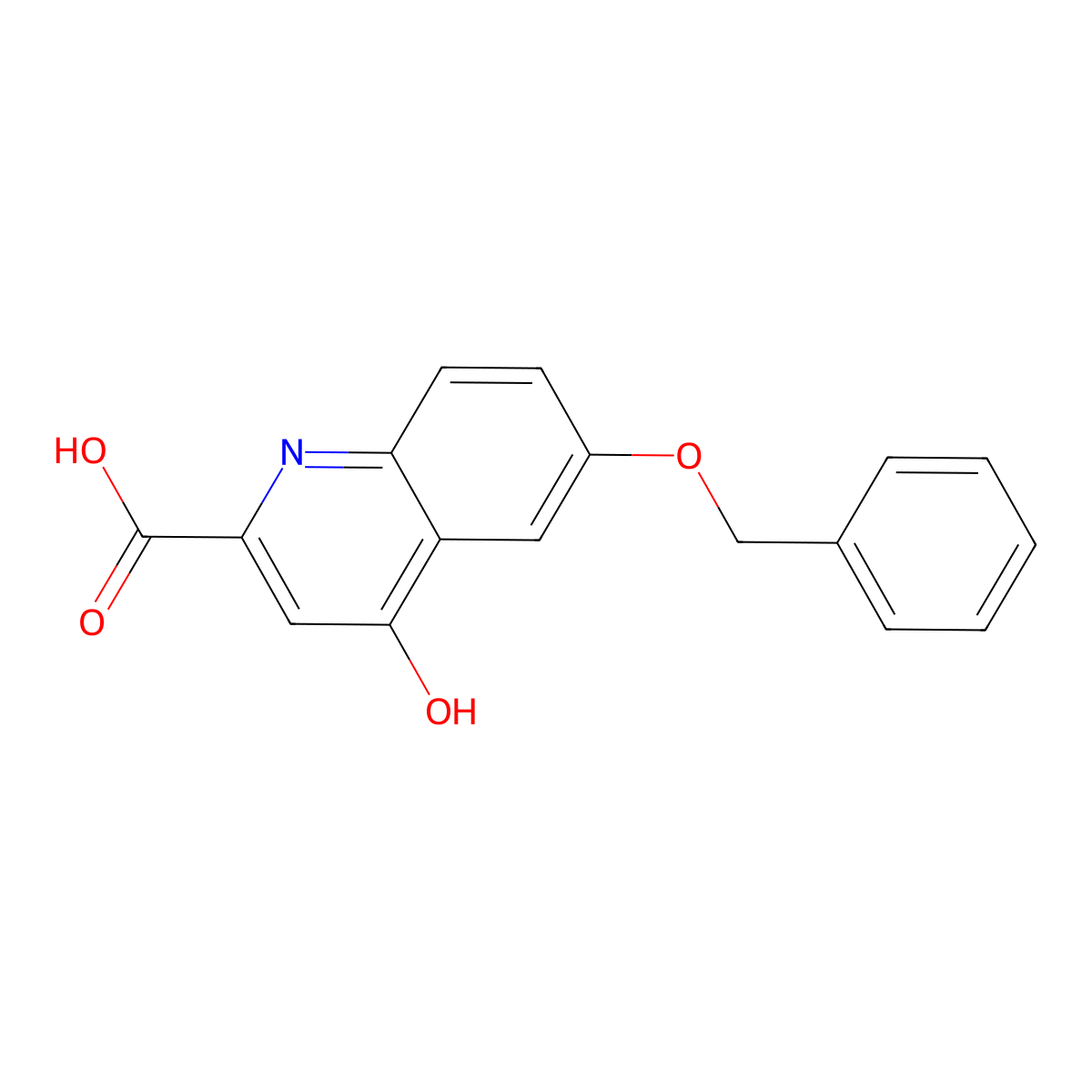 6-(Benzyloxy)-4-hydroxyquinoline-2-carboxylic acid molecular structure, CAS 36303-18-1