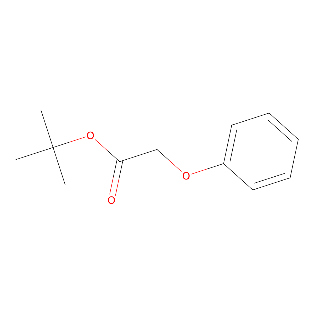 Tert-butyl 2-phenoxyacetate molecular structure, CAS 36304-22-0