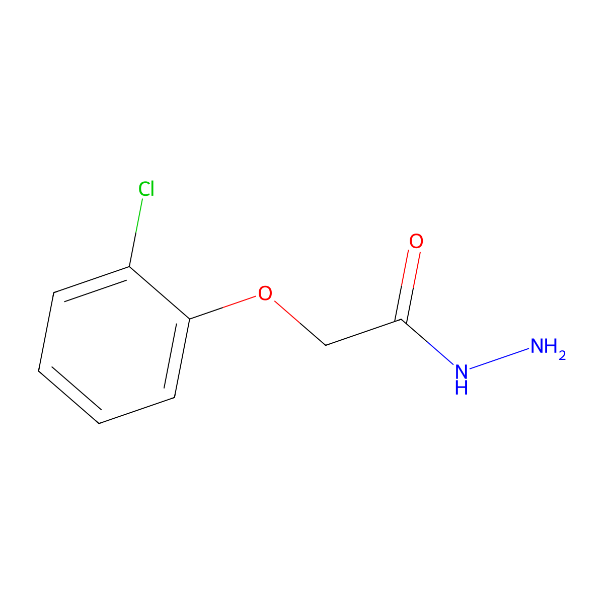 2-(2-Chlorophenoxy)acetohydrazide molecular structure, CAS 36304-40-2