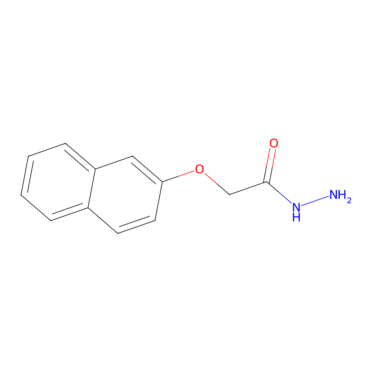 2-(2-Naphthyloxy)acetohydrazide molecular structure, CAS 36304-47-9