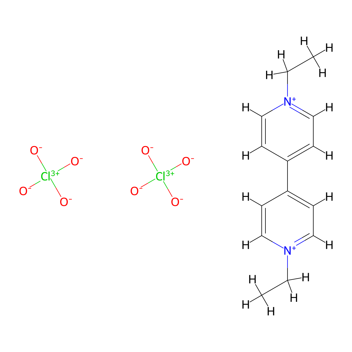Ethyl viologen diperchlorate molecular structure, CAS 36305-51-8