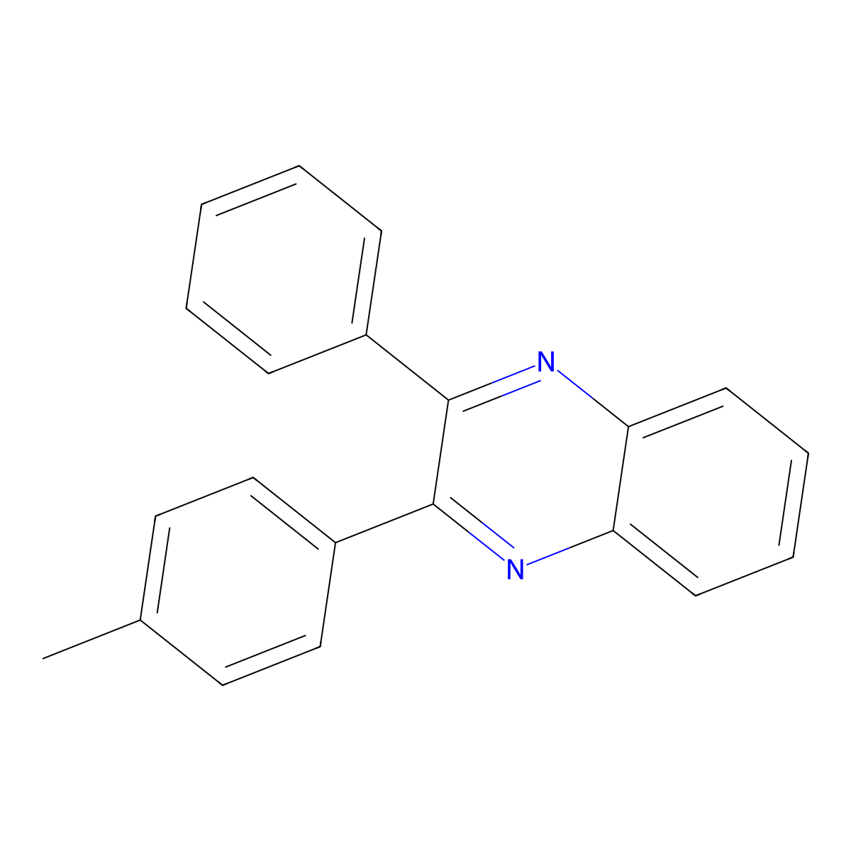 2-(4-Methylphenyl)-3-phenylquinoxaline molecular structure, CAS 36305-53-0