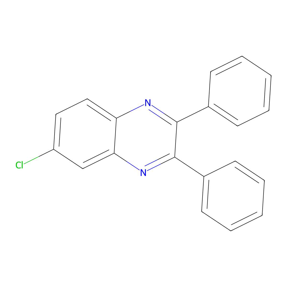 6-Chloro-2,3-diphenylquinoxaline molecular structure, CAS 36305-60-9
