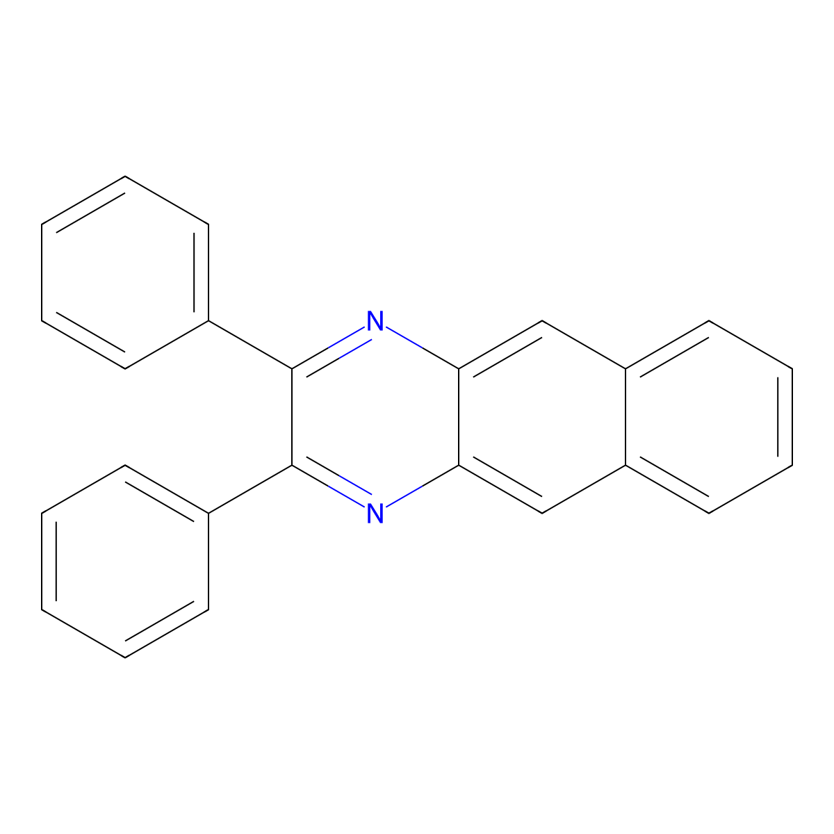 2,3-Diphenylbenzo[g]quinoxaline molecular structure, CAS 36305-72-3