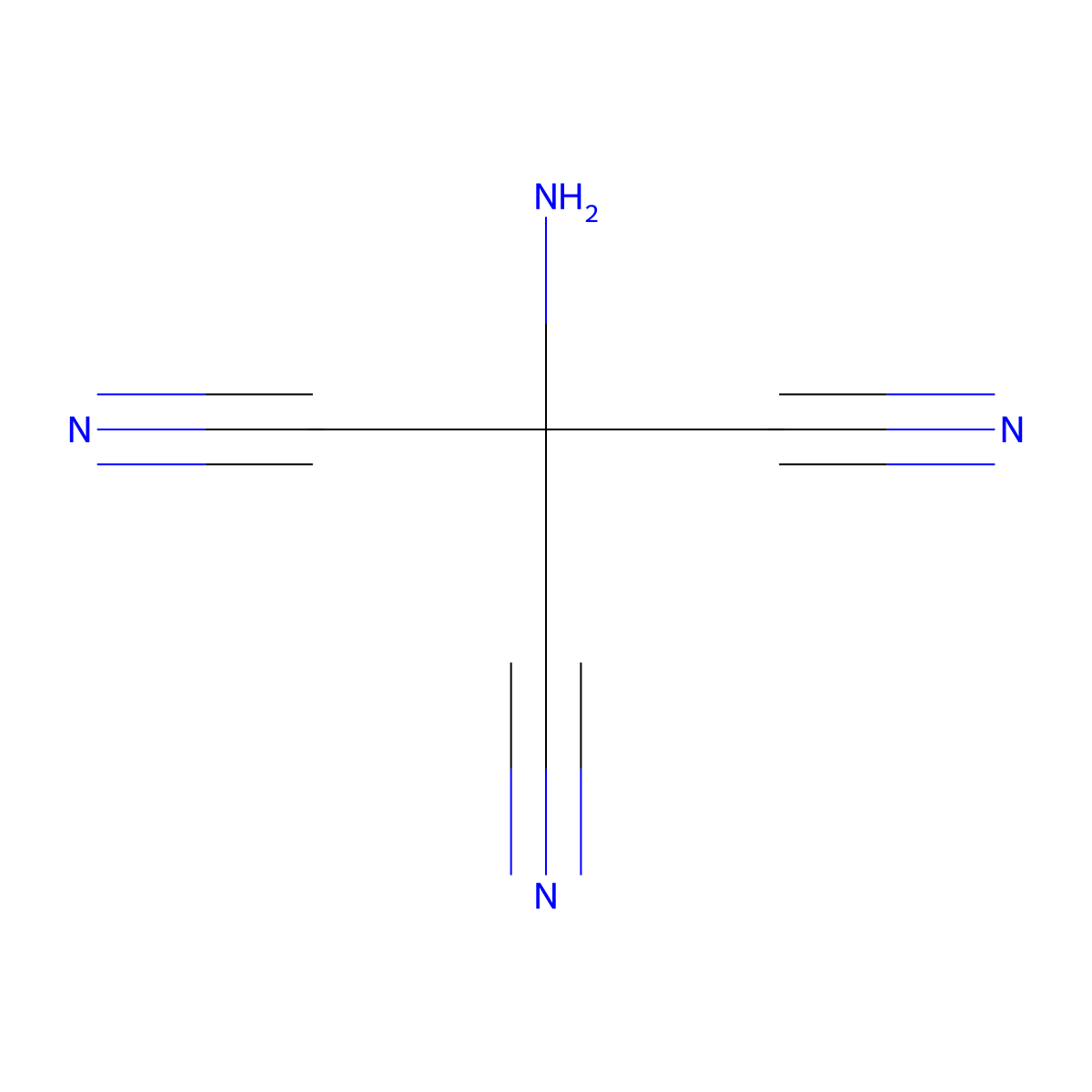 Aminomethanetricarbonitrile molecular structure, CAS 36307-61-6