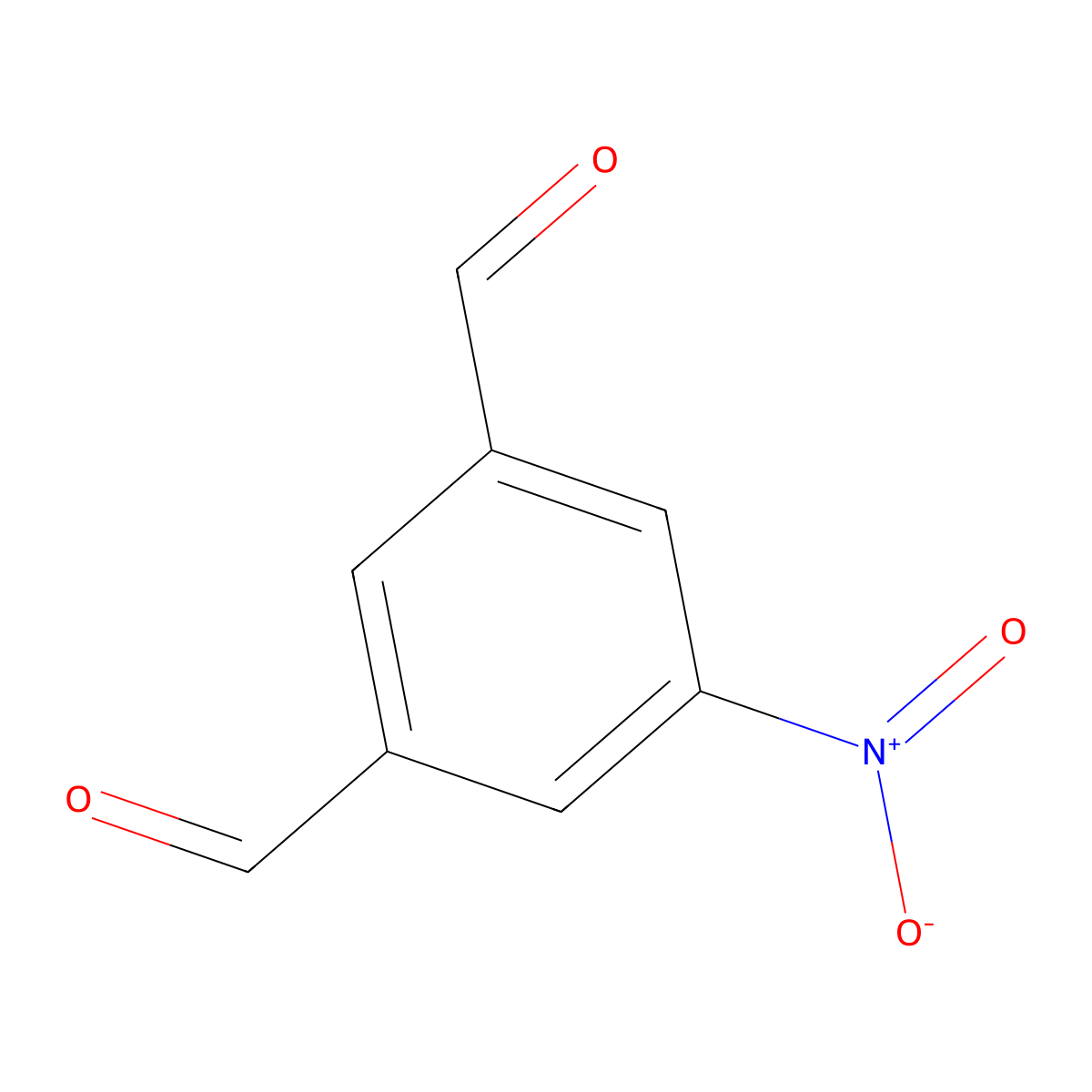 5-Nitrobenzene-1,3-dicarbaldehyde molecular structure, CAS 36308-36-8