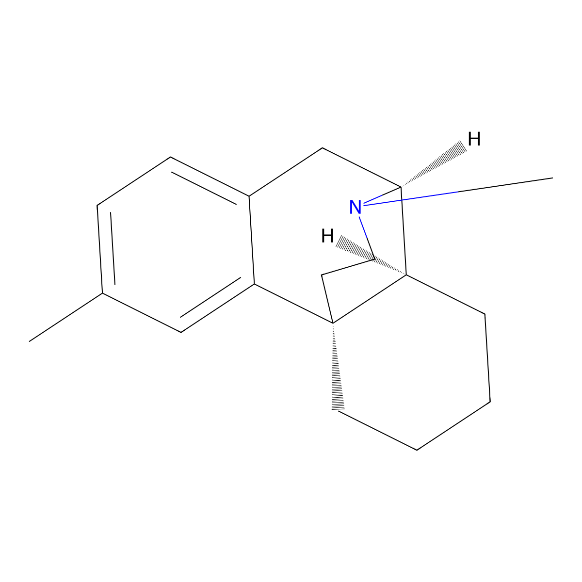 Dimemorfan molecular structure, CAS 36309-01-0
