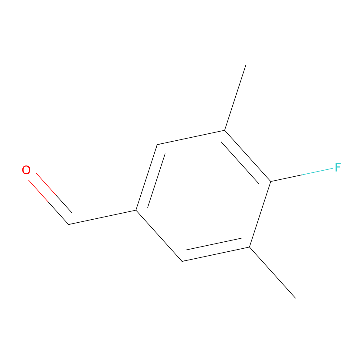 4-Fluoro-3,5-dimethylbenzaldehyde molecular structure, CAS 363134-35-4