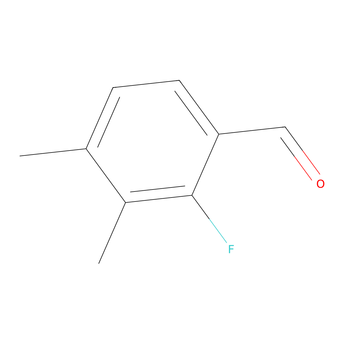 2-Fluoro-3,4-dimethylbenzaldehyde molecular structure, CAS 363134-38-7