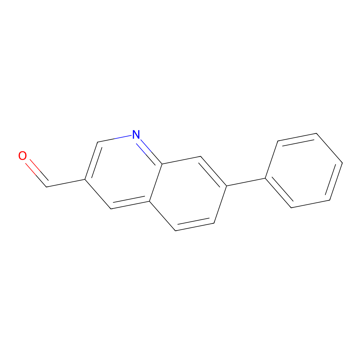 7-Phenyl-3-quinolinecarboxaldehyde molecular structure, CAS 363135-53-9