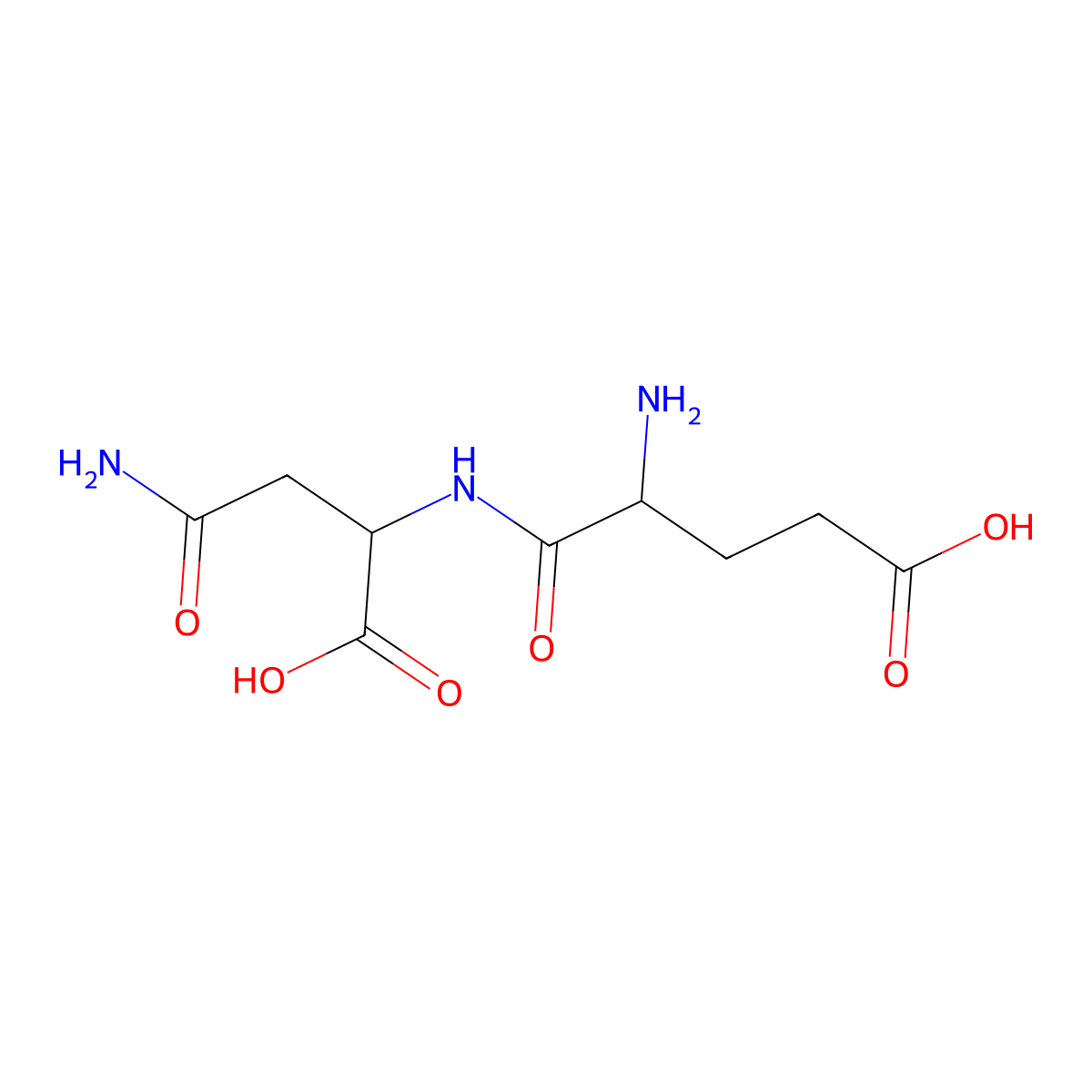 Nalpha-(L-alpha-glutamyl)-L-beta-asparagine molecular structure, CAS 36314-37-1