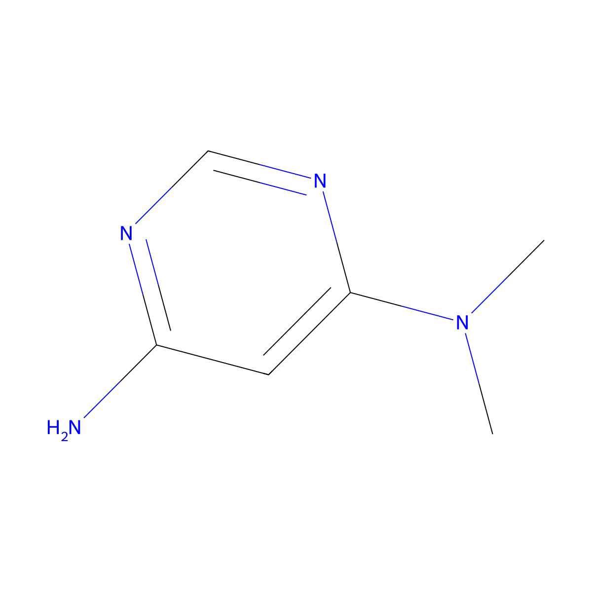 4-N,4-N-dimethylpyrimidine-4,6-diamine molecular structure, CAS 36314-80-4