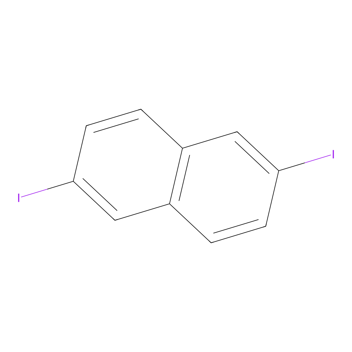 2,6-Diiodonaphthalene molecular structure, CAS 36316-88-8