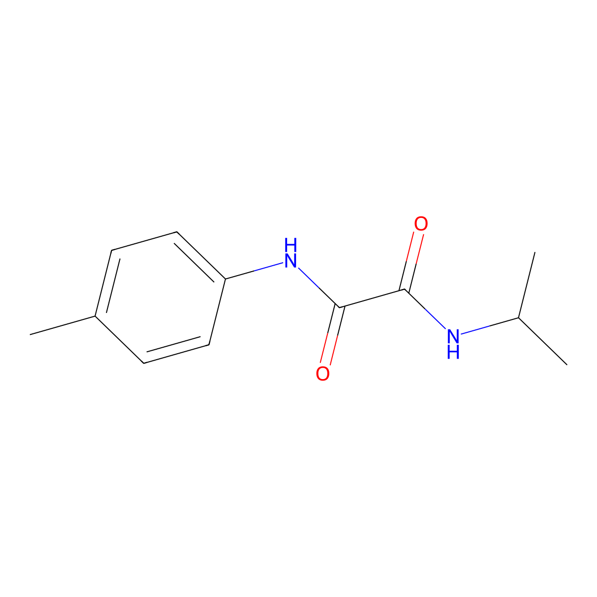 N-(4-methylphenyl)-N'-(propan-2-yl)ethanediamide molecular structure, CAS 363176-07-2
