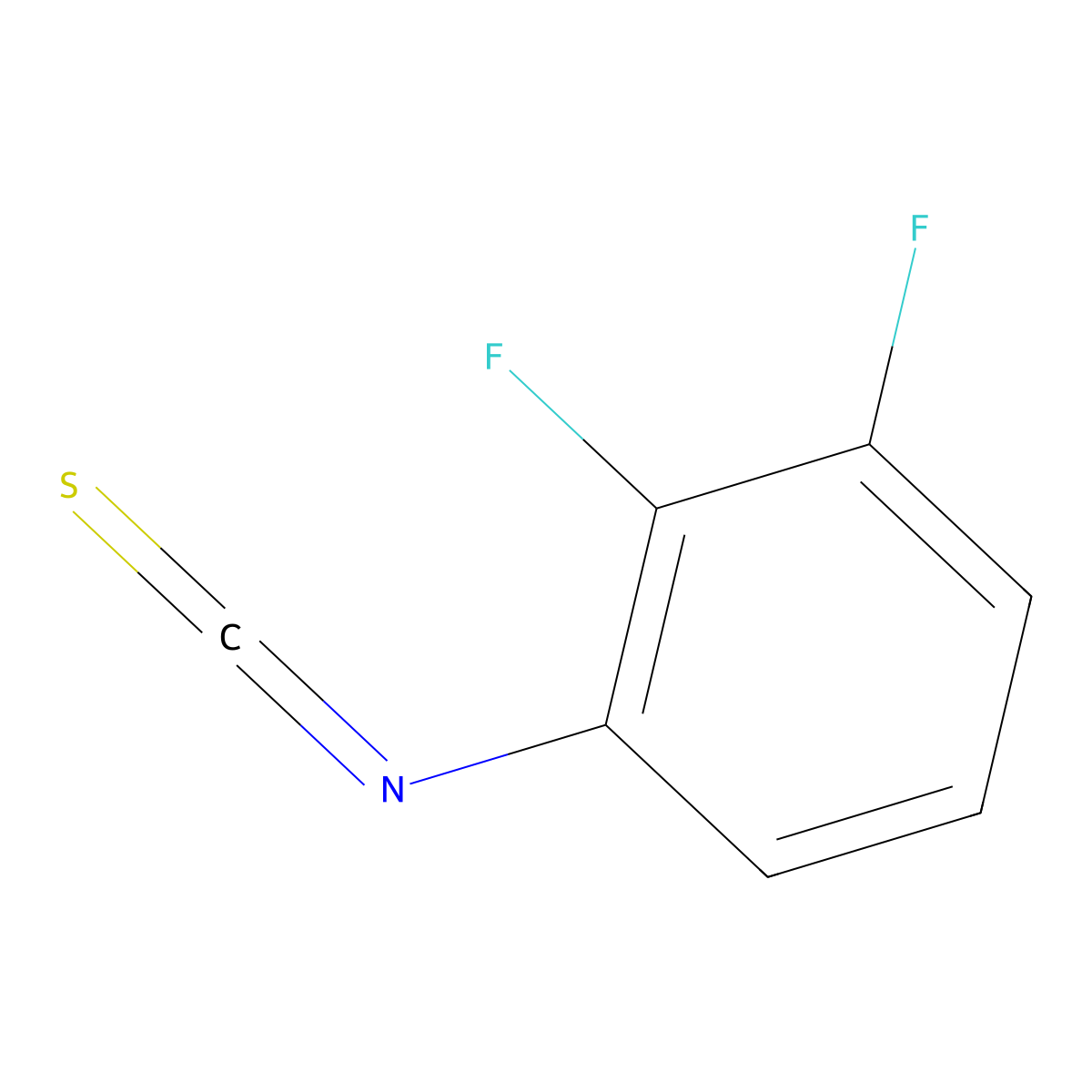 1,2-Difluoro-3-isothiocyanatobenzene molecular structure, CAS 363179-57-1
