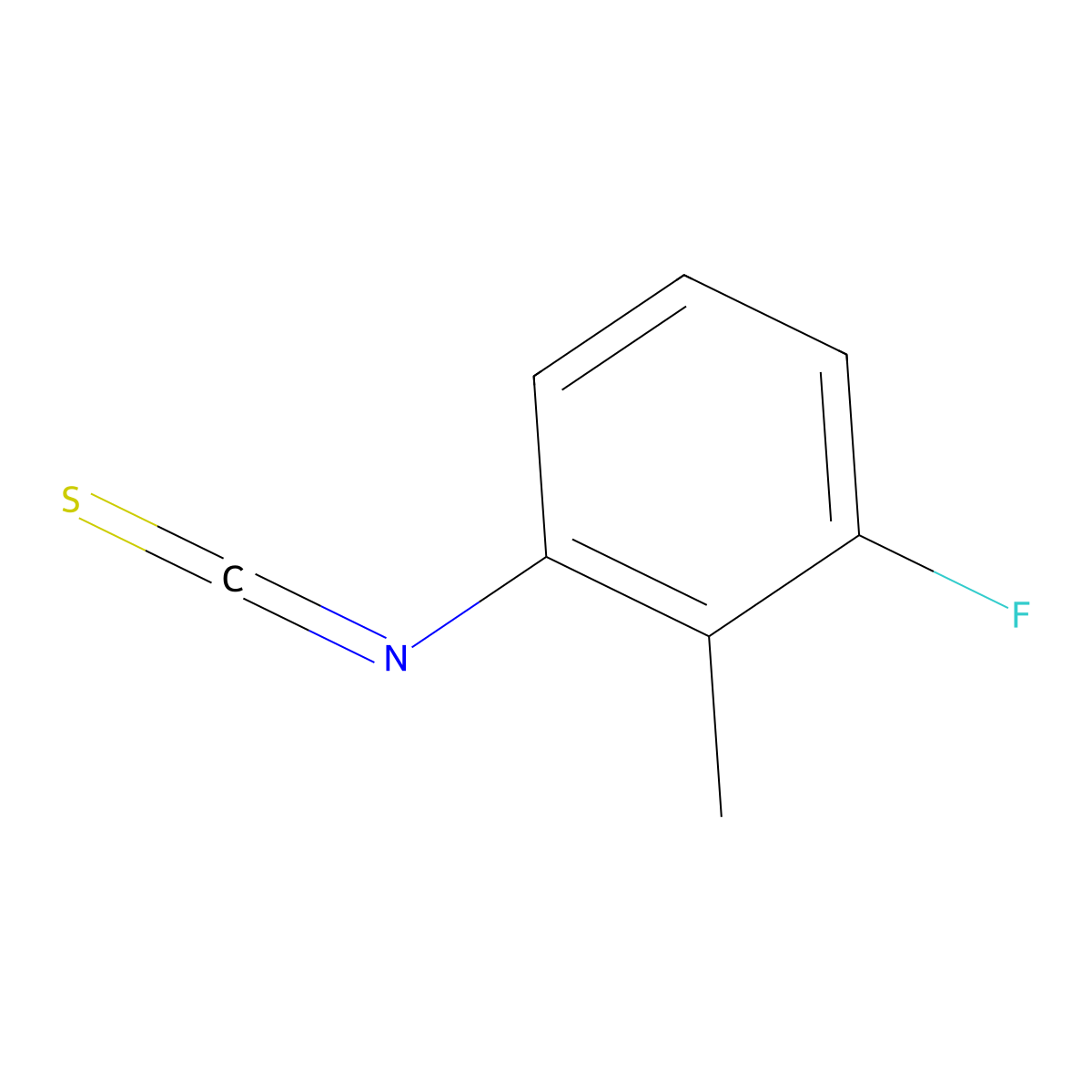 1-Fluoro-3-isothiocyanato-2-methylbenzene molecular structure, CAS 363179-58-2