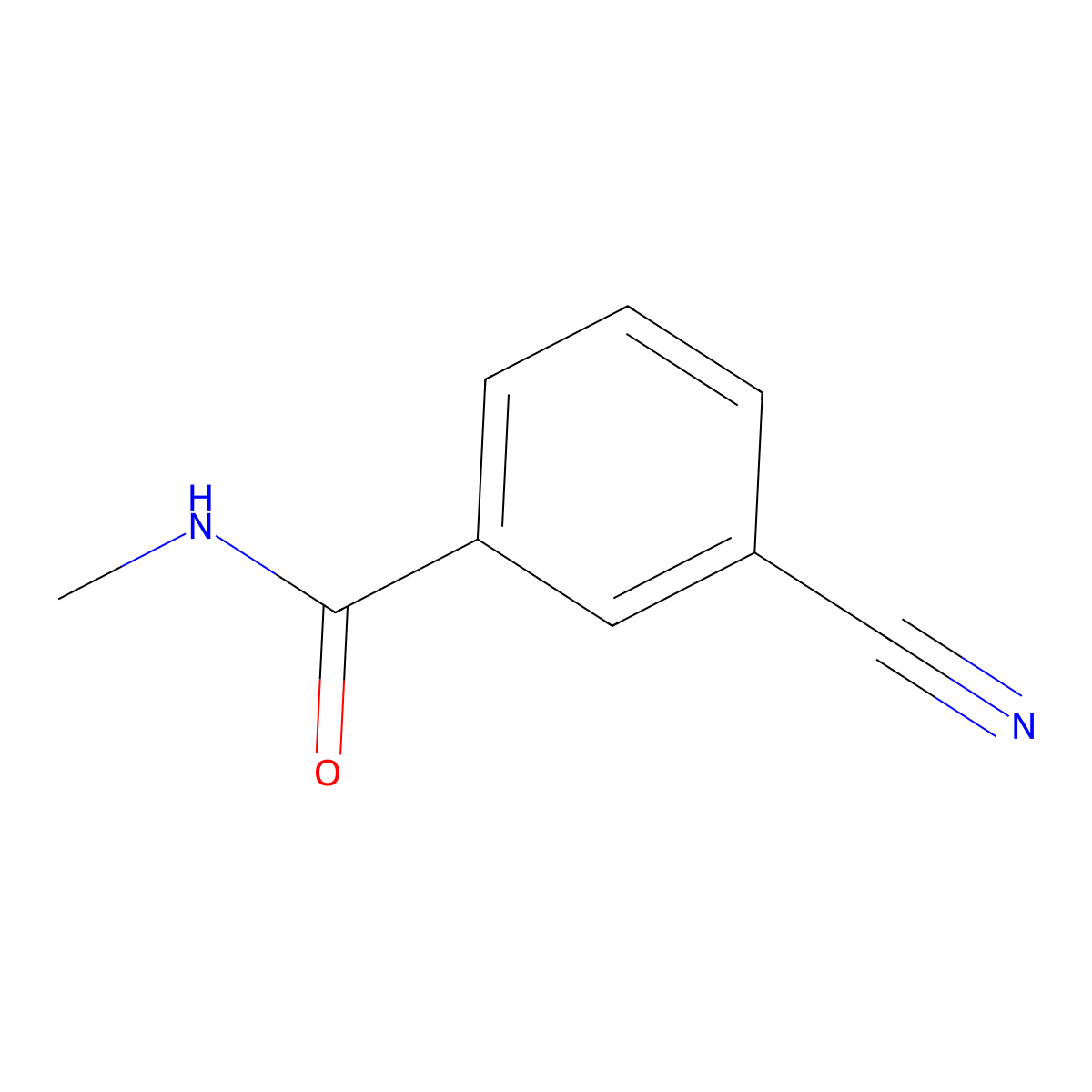 3-cyano-N-methylbenzamide molecular structure, CAS 363186-09-8