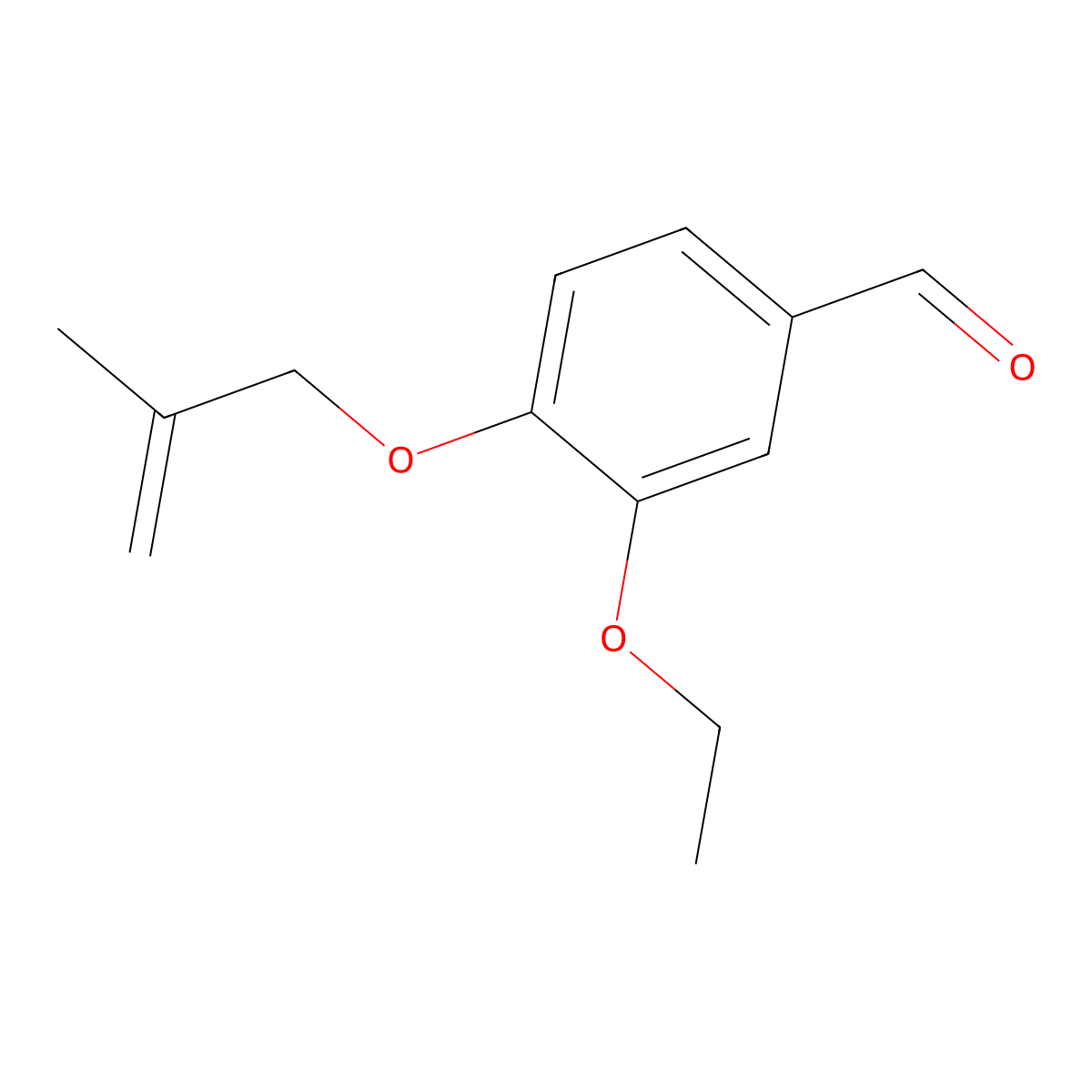 3-Ethoxy-4-[(2-methyl-2-propen-1-YL)oxy]benzaldehyde molecular structure, CAS 363186-13-4