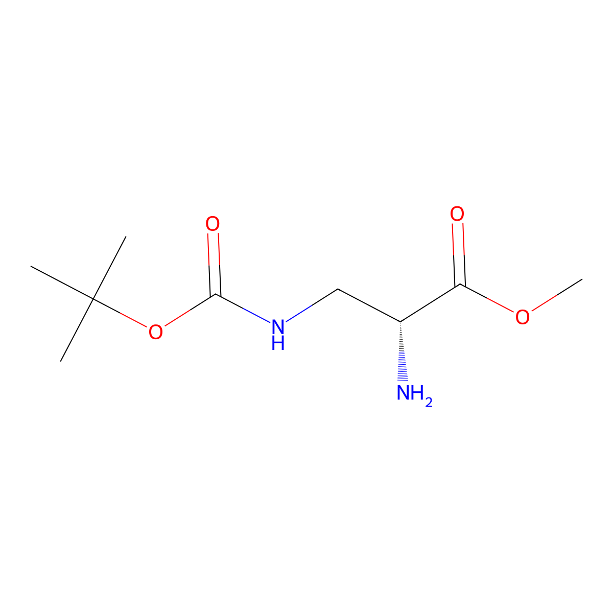 H-D-Dap(Boc)-Ome molecular structure, CAS 363191-25-7