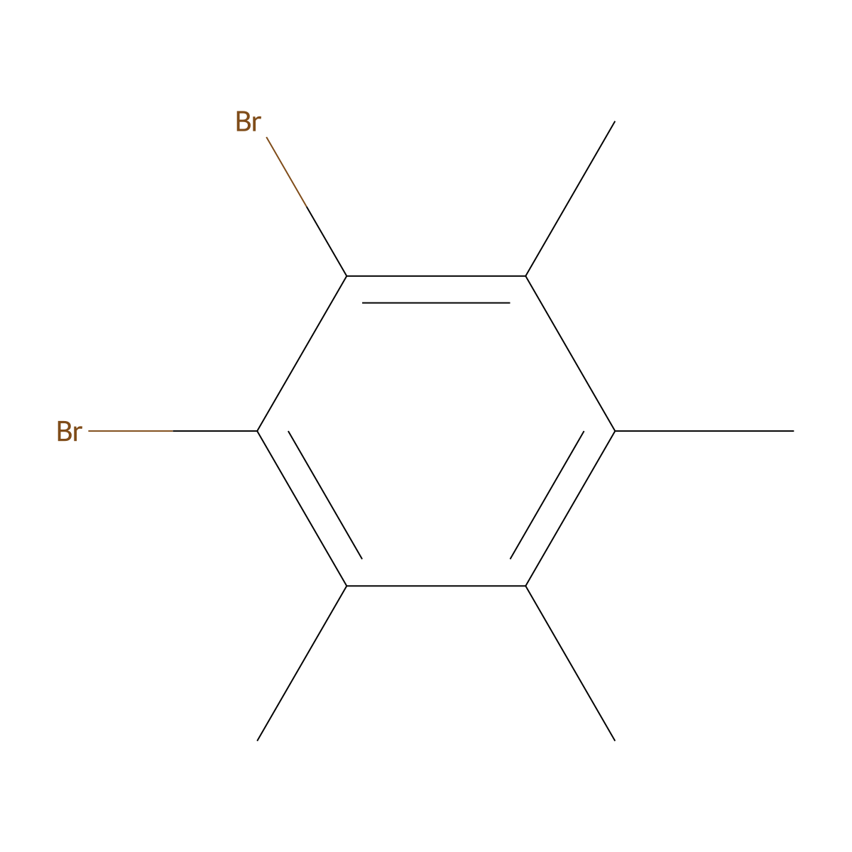 1,2-Dibromo-3,4,5,6-tetramethylbenzene molecular structure, CAS 36321-73-0