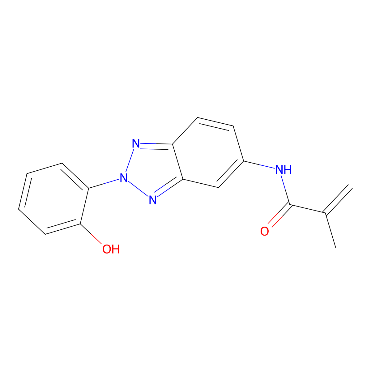 N-(2-(2-Hydroxyphenyl)-2H-benzotriazol-5-yl)methacrylamide molecular structure, CAS 36325-69-6