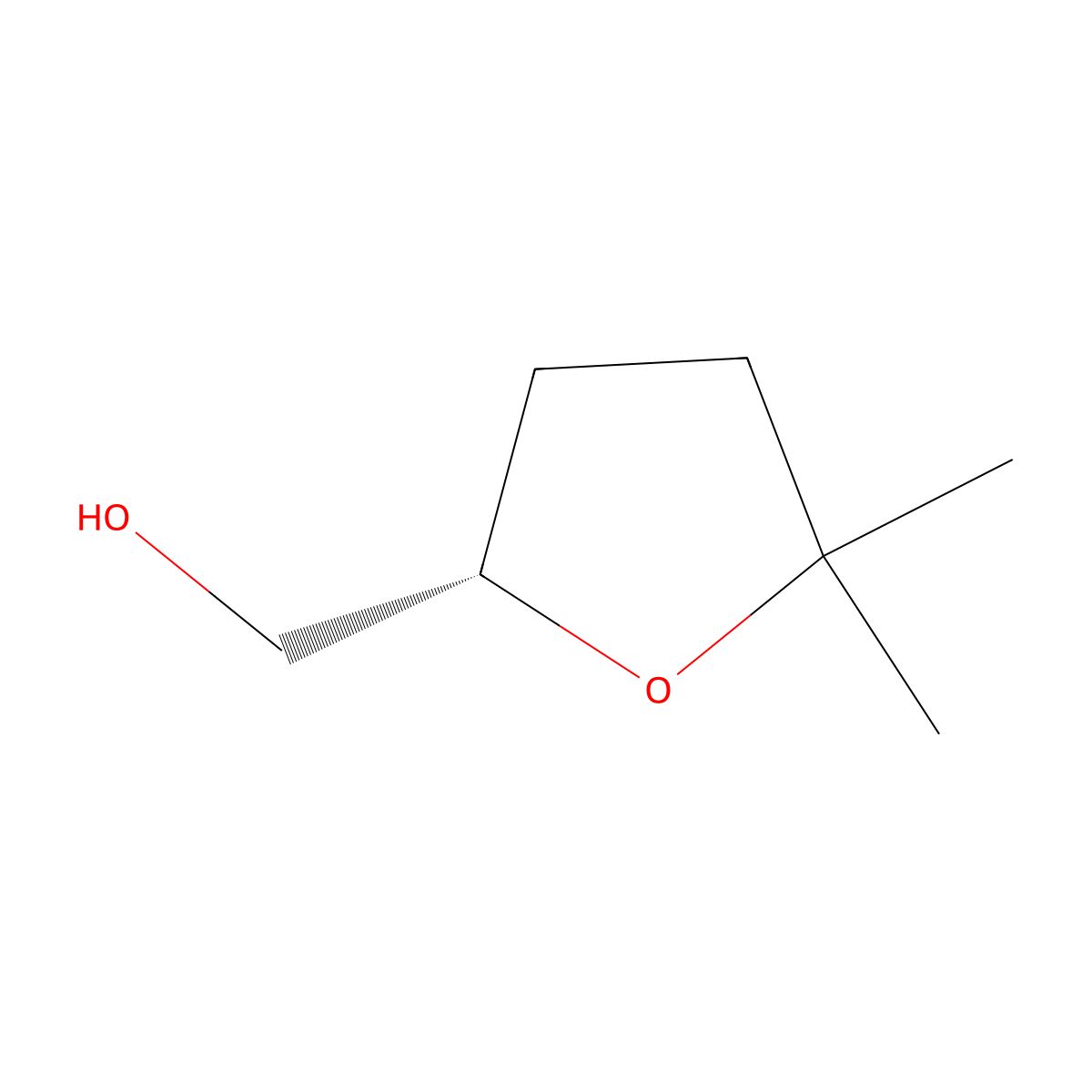 (S)-(5,5-Dimethyltetrahydrofuran-2-YL)methanol molecular structure, CAS 36326-34-8