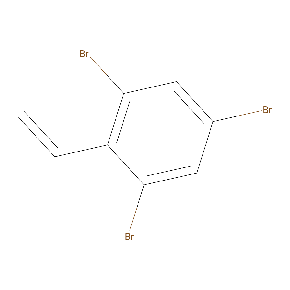 2,4,6-Tribromostyrene molecular structure, CAS 36327-34-1
