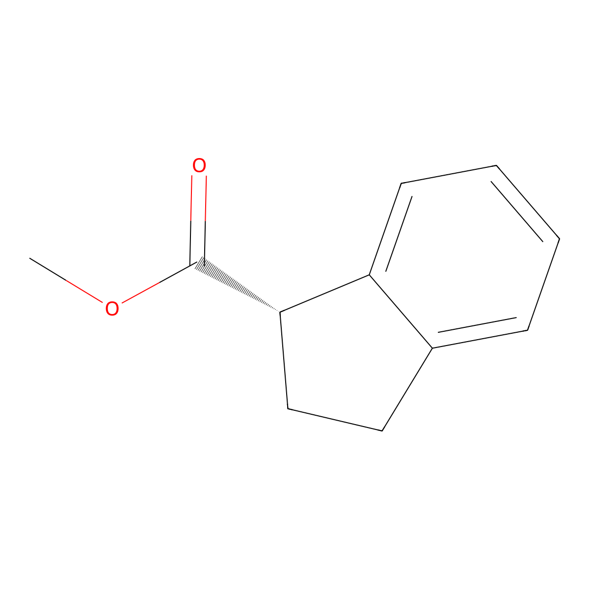 methyl (S)-2,3-dihydro-1H-indene-3-carboxylate molecular structure, CAS 36330-15-1