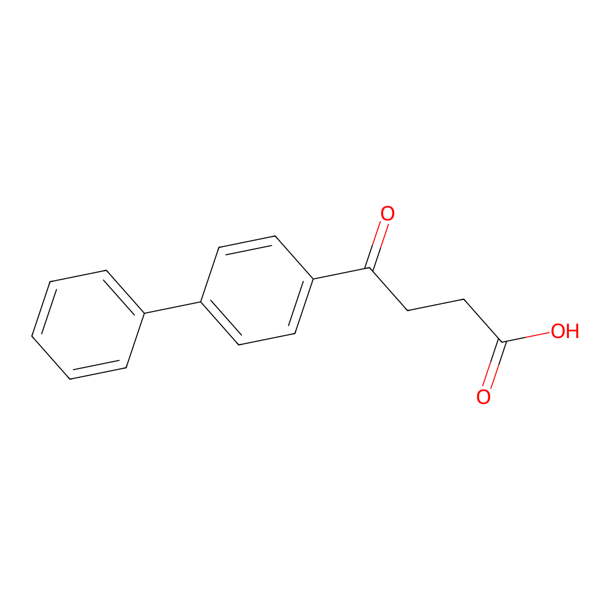 Fenbufen molecular structure, CAS 36330-85-5