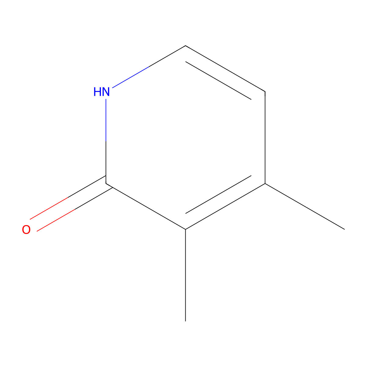 3,4-Dimethylpyridin-2(1H)-one molecular structure, CAS 36330-90-2