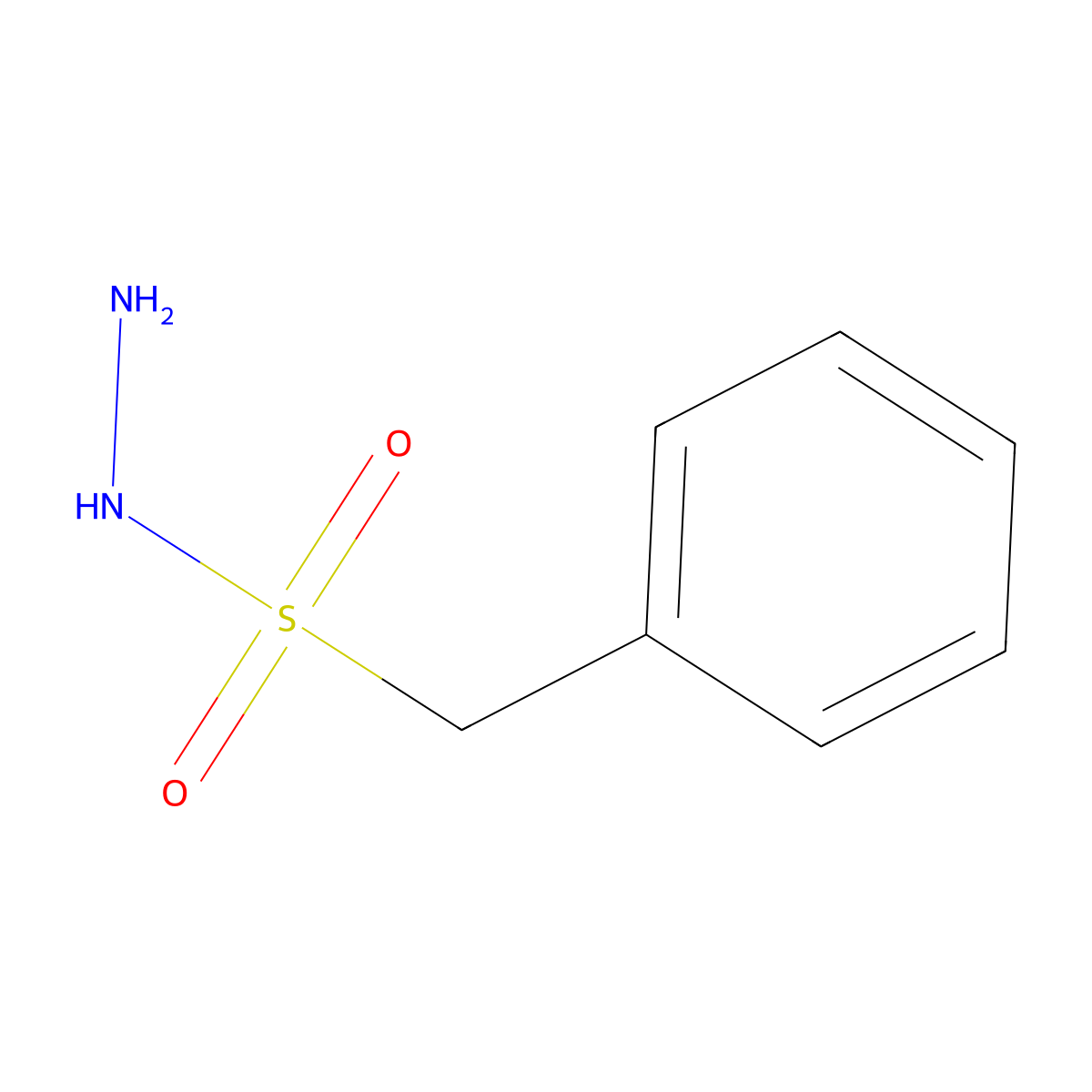 Phenylmethanesulfonohydrazide molecular structure, CAS 36331-57-4