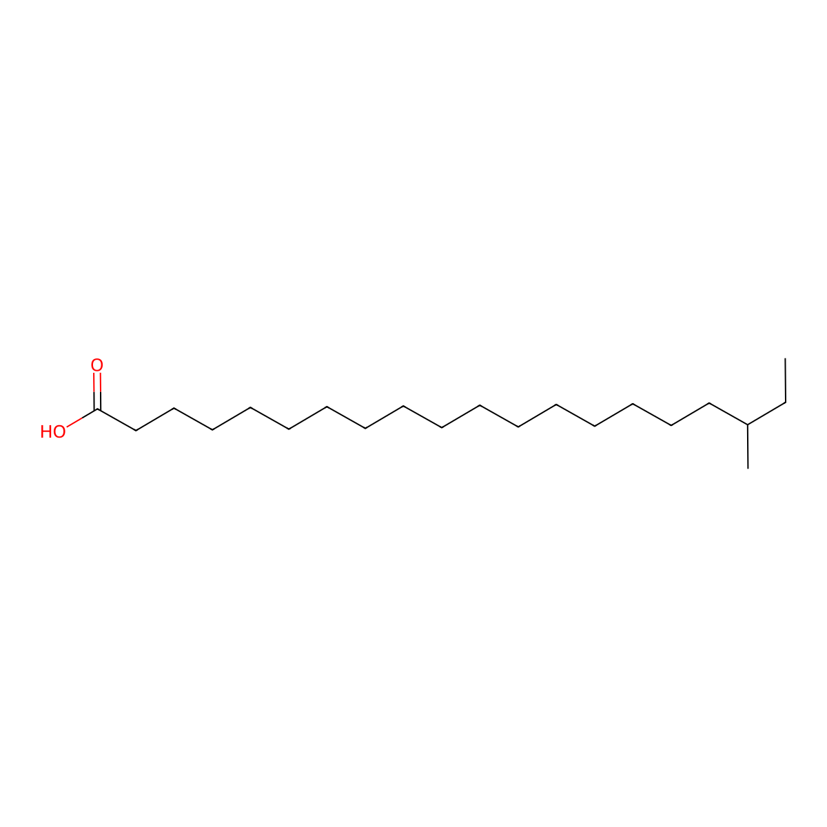 18-Methyleicosanoic acid molecular structure, CAS 36332-93-1