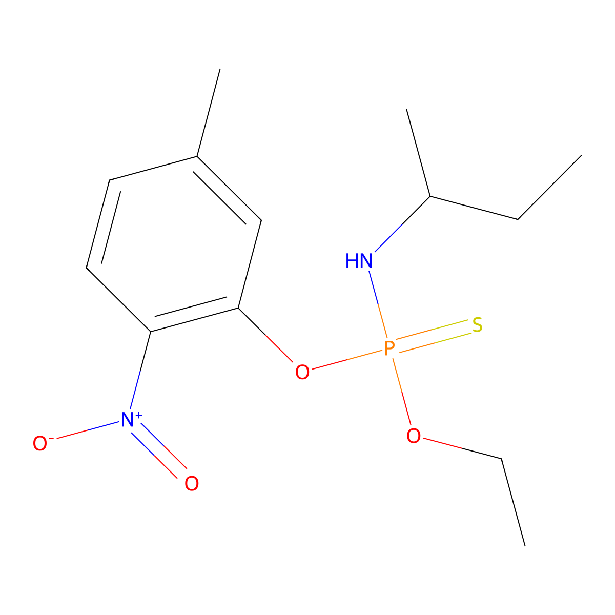 Butamifos molecular structure, CAS 36335-67-8