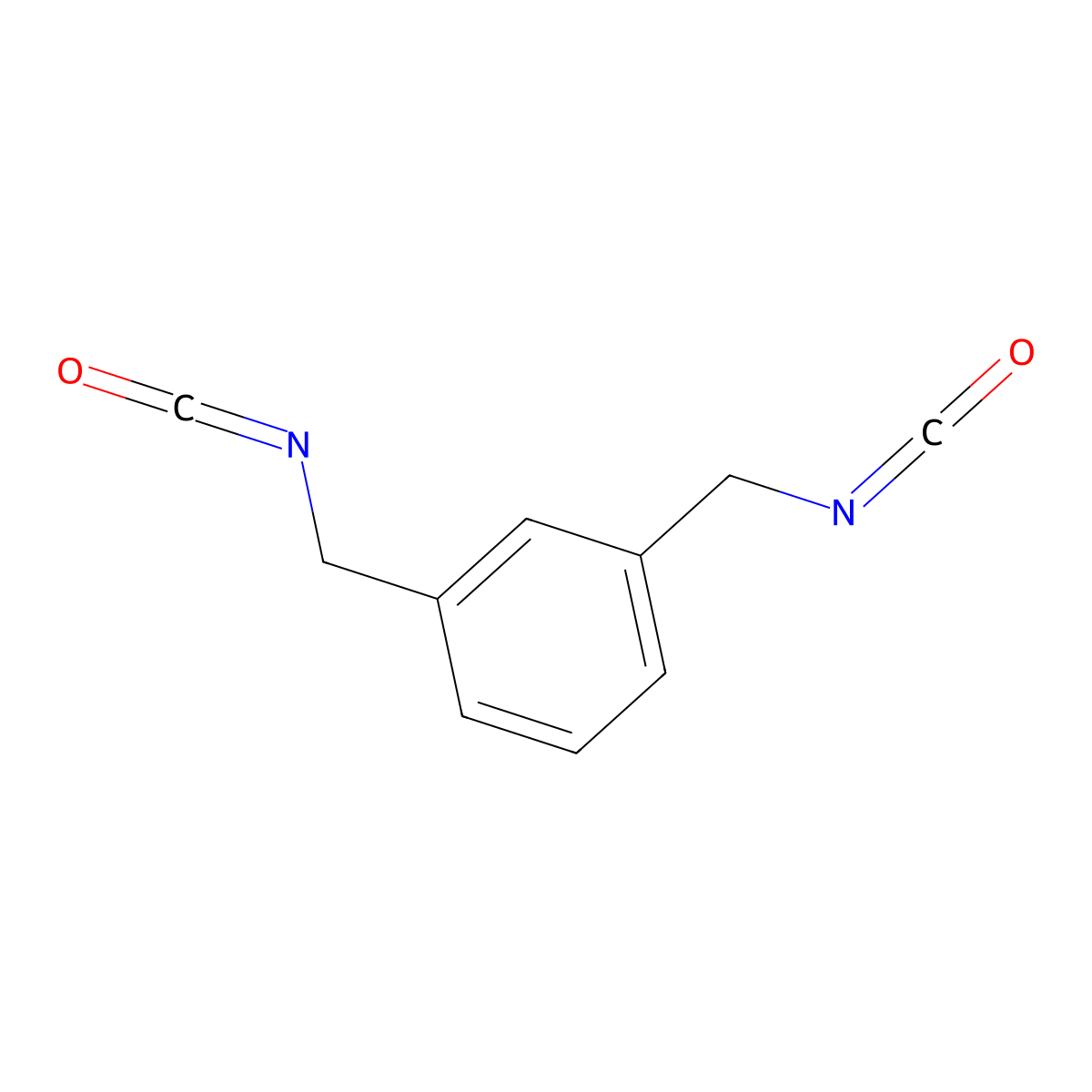 1,3-Bis(isocyanatomethyl)benzene molecular structure, CAS 3634-33-1