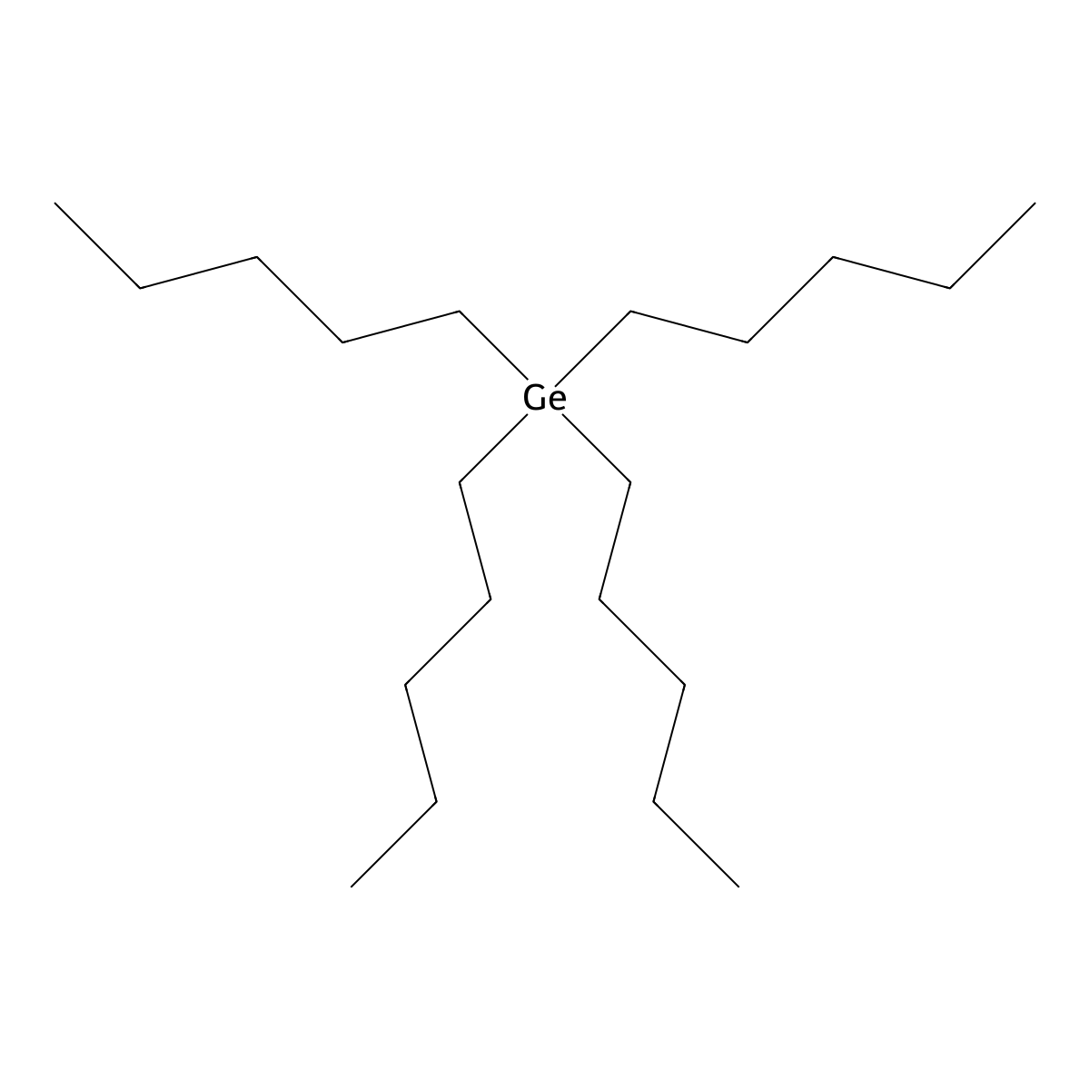 Tetrapentylgermane molecular structure, CAS 3634-47-7