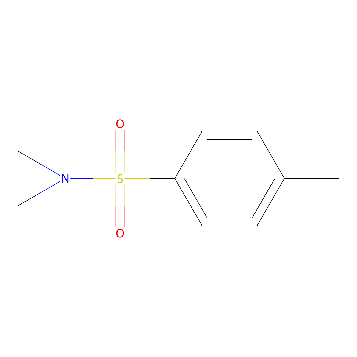 1-(4-Methylbenzenesulfonyl)aziridine molecular structure, CAS 3634-89-7