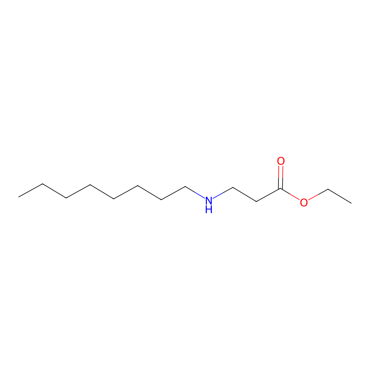 Ethyl 3-(octylamino)propanoate molecular structure, CAS 36341-62-5