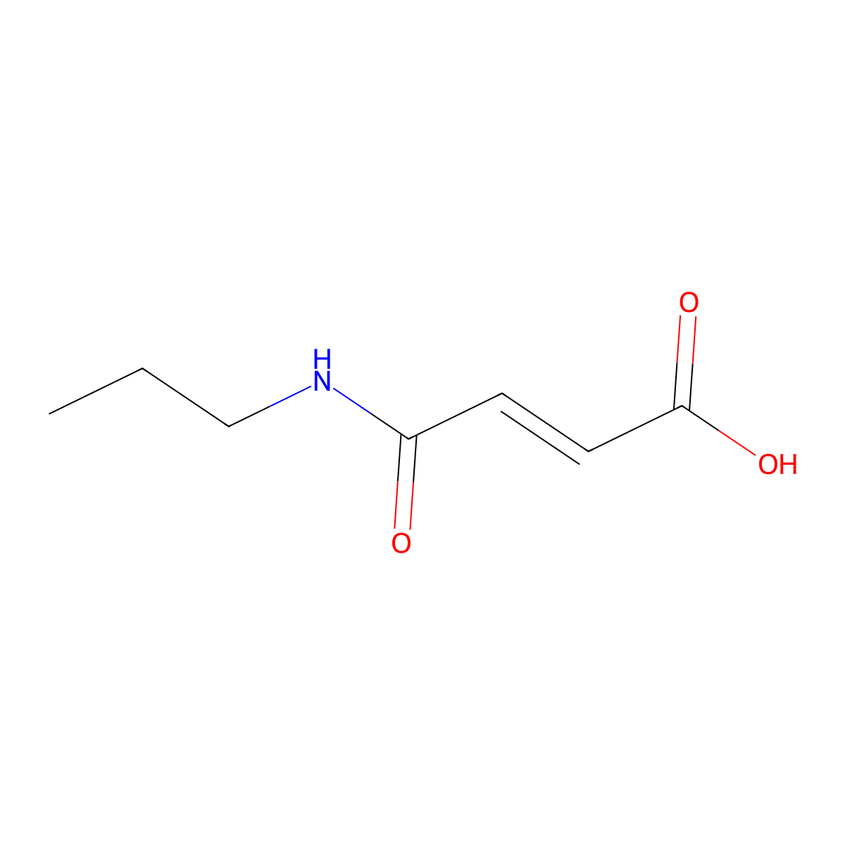 4-Oxo-4-(propylamino)but-2-enoic acid molecular structure, CAS 36342-07-1