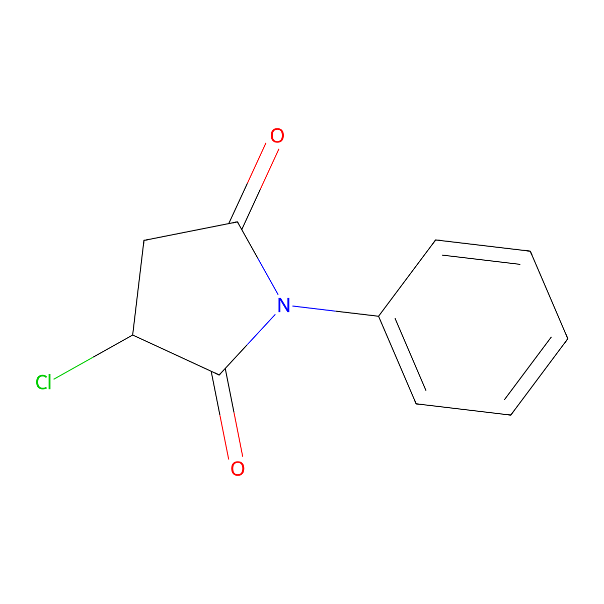 3-Chloro-1-phenylpyrrolidine-2,5-dione molecular structure, CAS 36342-11-7