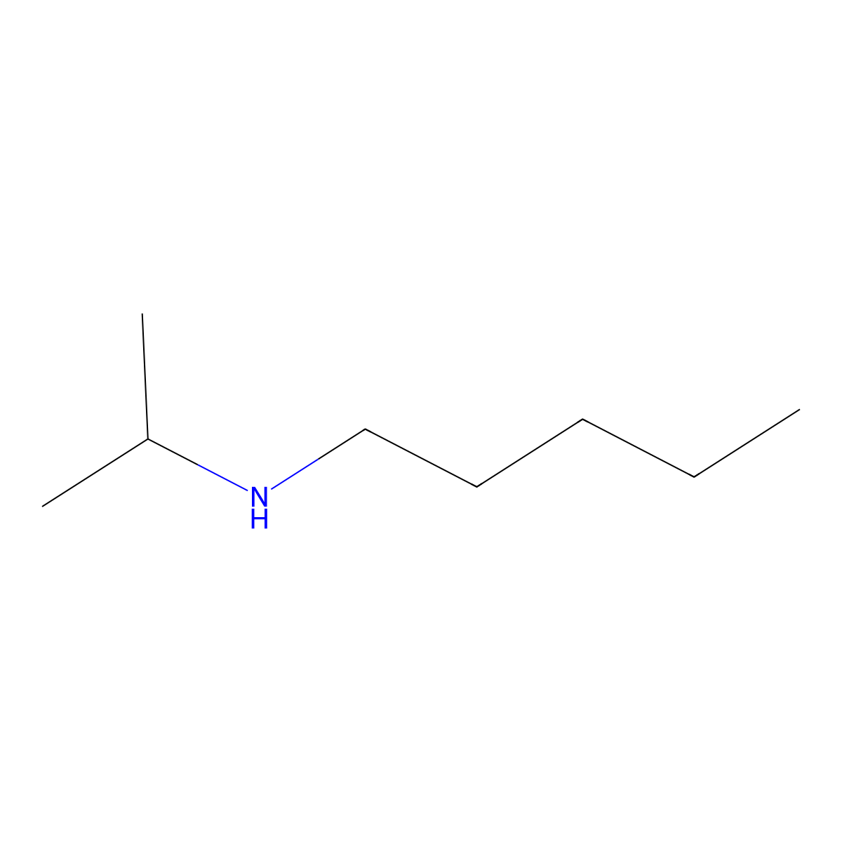 Pentyl(propan-2-yl)amine molecular structure, CAS 36343-02-9