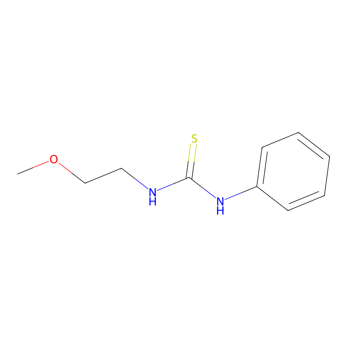 1-(2-Methoxyethyl)-3-phenylthiourea molecular structure, CAS 363572-88-7