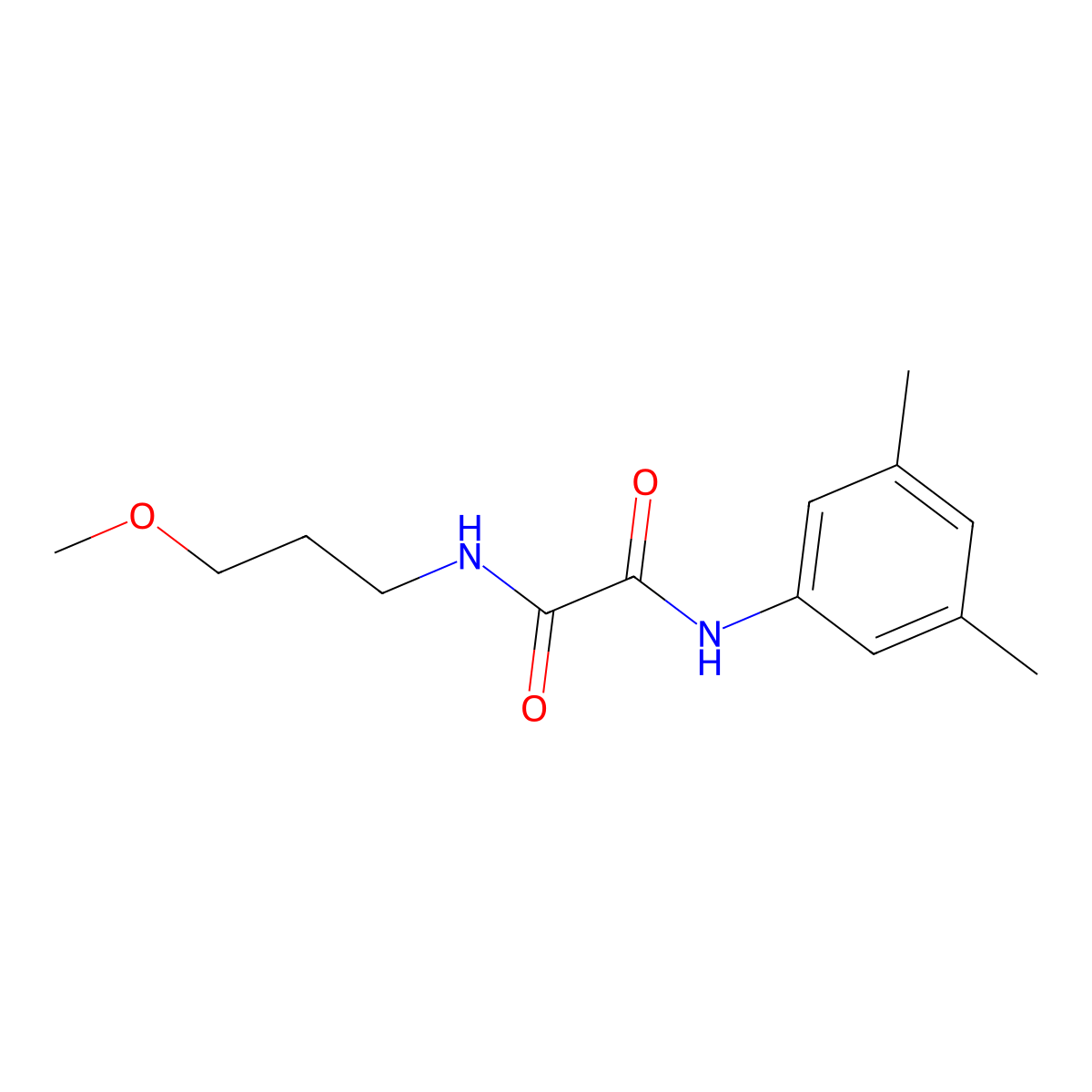 N'-(3,5-dimethylphenyl)-N-(3-methoxypropyl)oxamide molecular structure, CAS 363577-10-0