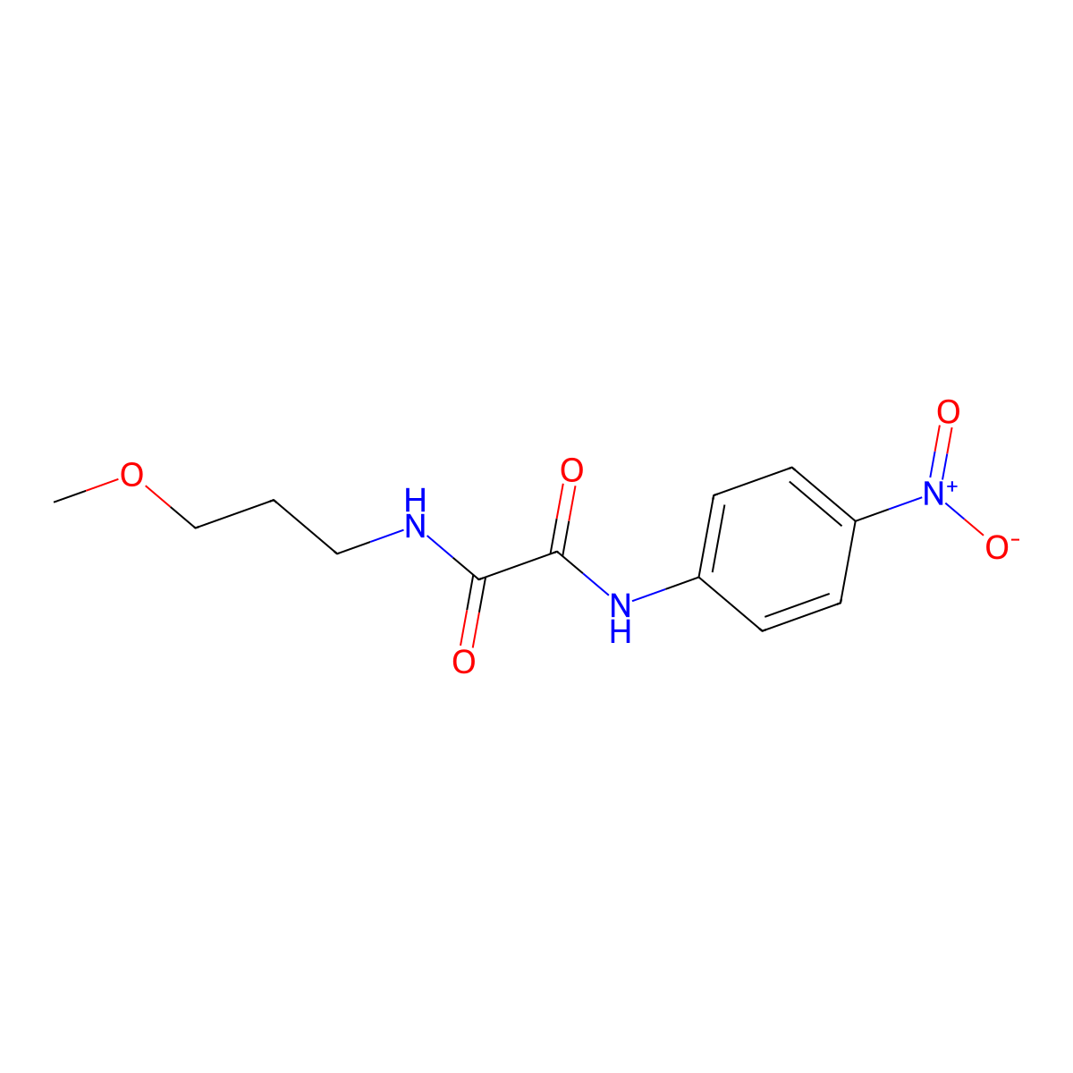 N1-(3-methoxypropyl)-N2-(4-nitrophenyl)oxalamide molecular structure, CAS 363580-26-1