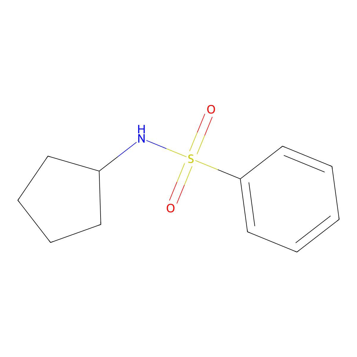 N-cyclopentylbenzenesulfonamide molecular structure, CAS 363586-10-1