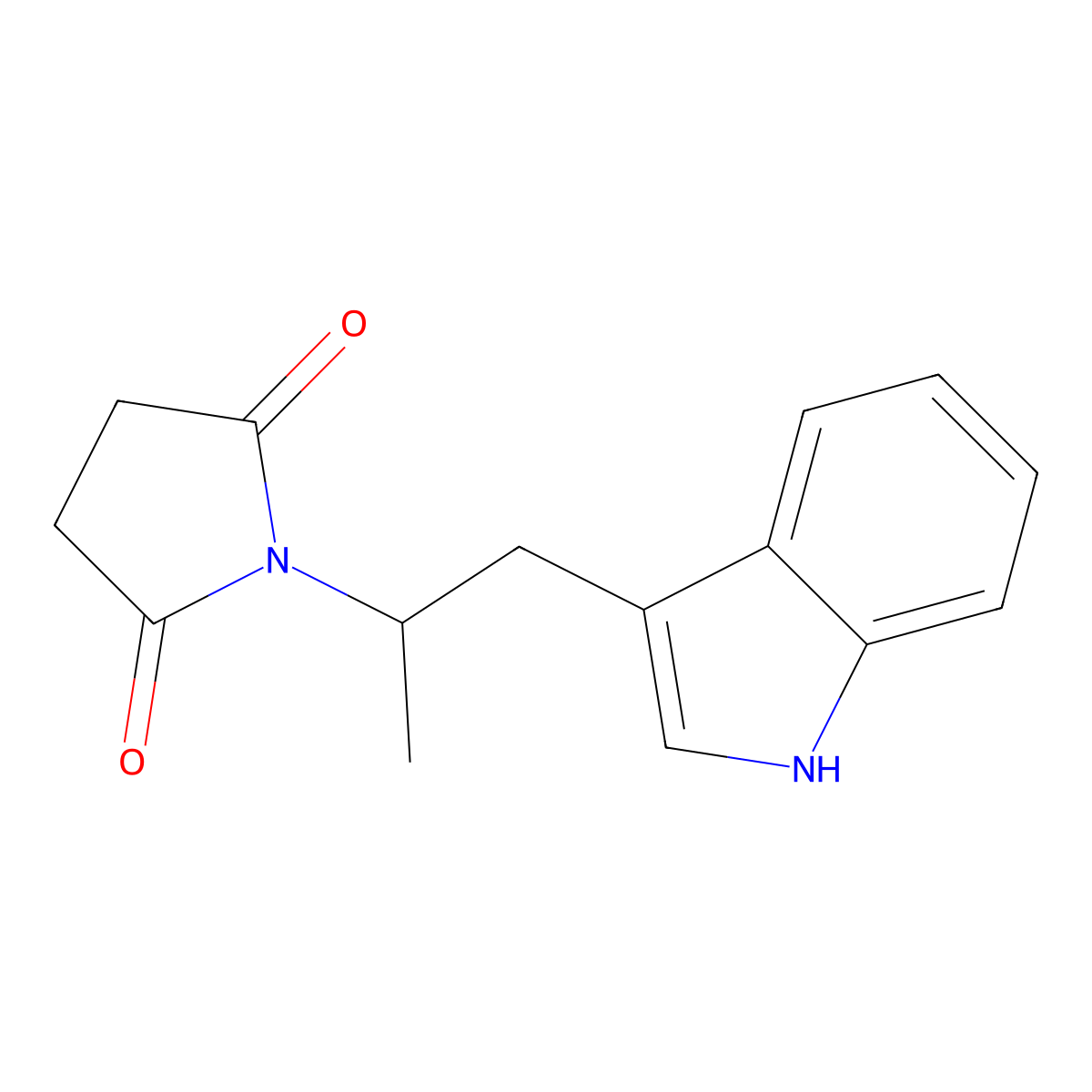 1-[1-(1H-indol-3-yl)propan-2-yl]pyrrolidine-2,5-dione molecular structure, CAS 363590-47-0