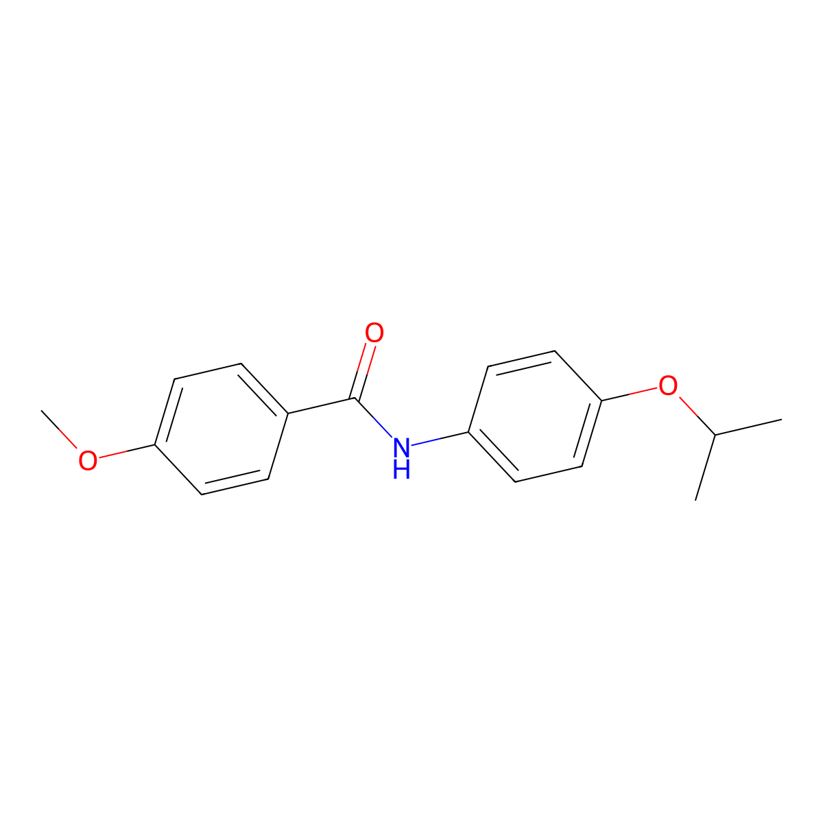 4-methoxy-N-(4-propan-2-yloxyphenyl)benzamide molecular structure, CAS 363590-59-4