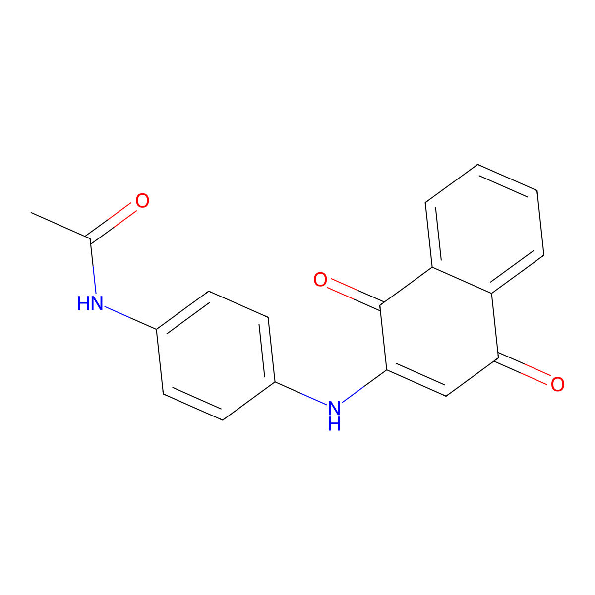 N-[4-[(1,4-dioxonaphthalen-2-yl)amino]phenyl]acetamide molecular structure, CAS 363590-96-9