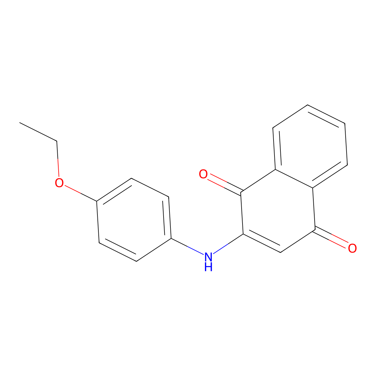 2-(4-Ethoxyanilino)naphthalene-1,4-dione molecular structure, CAS 363591-01-9